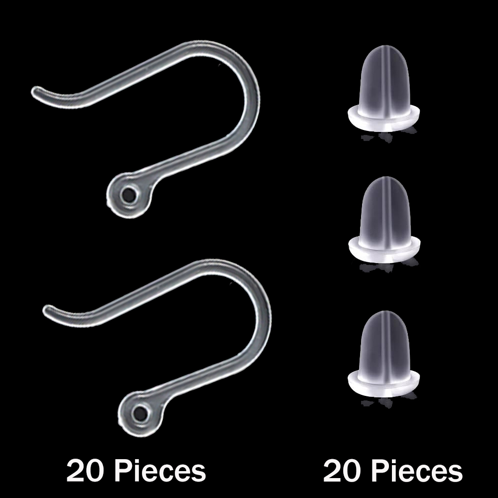 20pcs Plastic Earring Hooks Ea - Jewelry Making Wire avaliação e preço