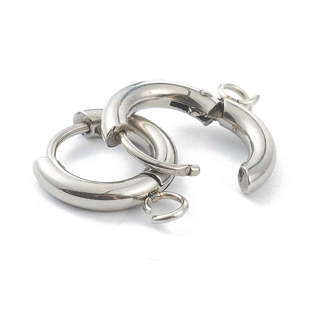 10pcs 201 Stainless Steel Hugg - Jewelry Making Hoops avaliação e preço