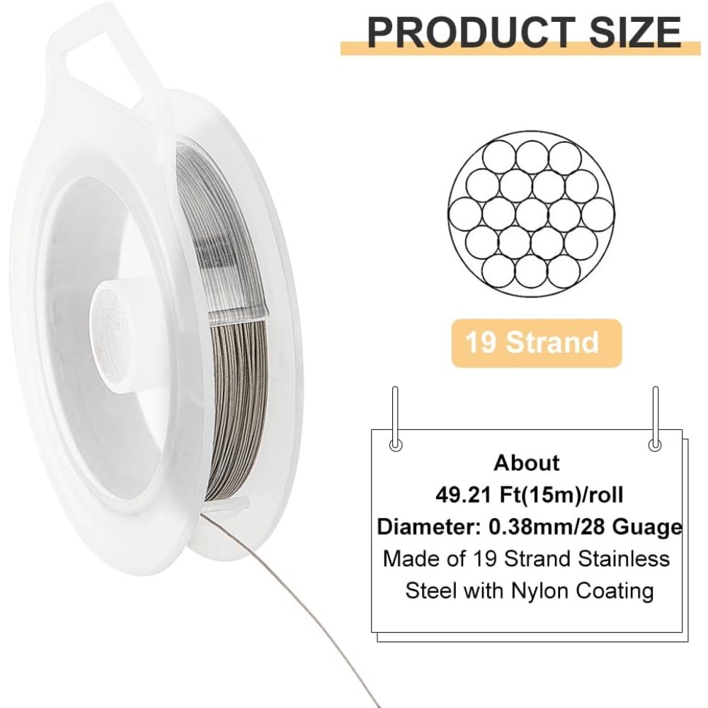 19 Strands Bead String Wire (0 - Jewelry Making Diy Kit avaliação e preço