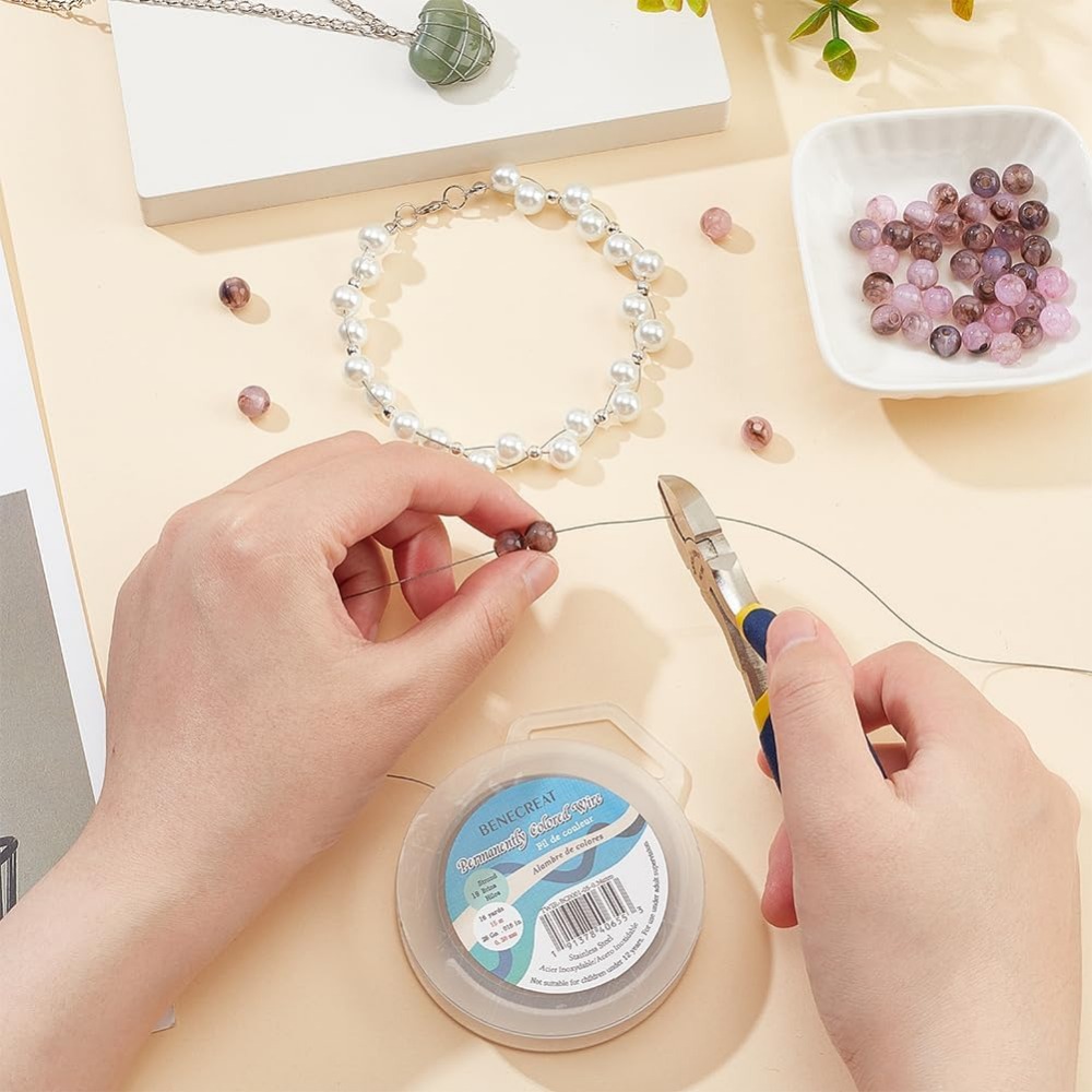 19 Strands Bead String Wire (0 - Jewelry Making Diy Kit avaliação e preço
