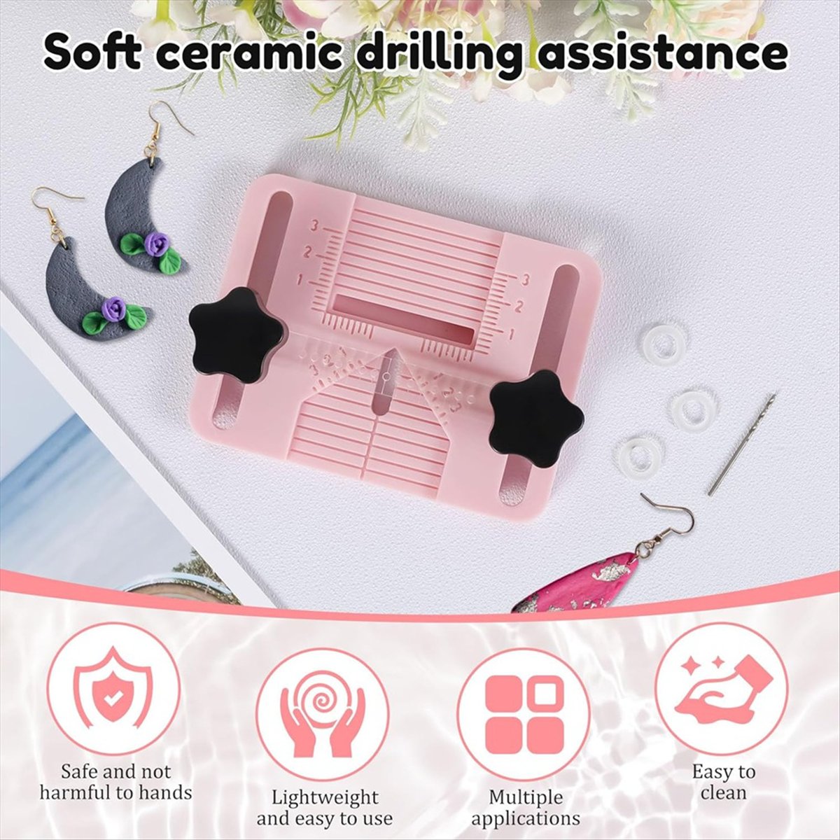 Polymer Clay Earring Drill Gui - Jewelry Making Guide avaliação e preço