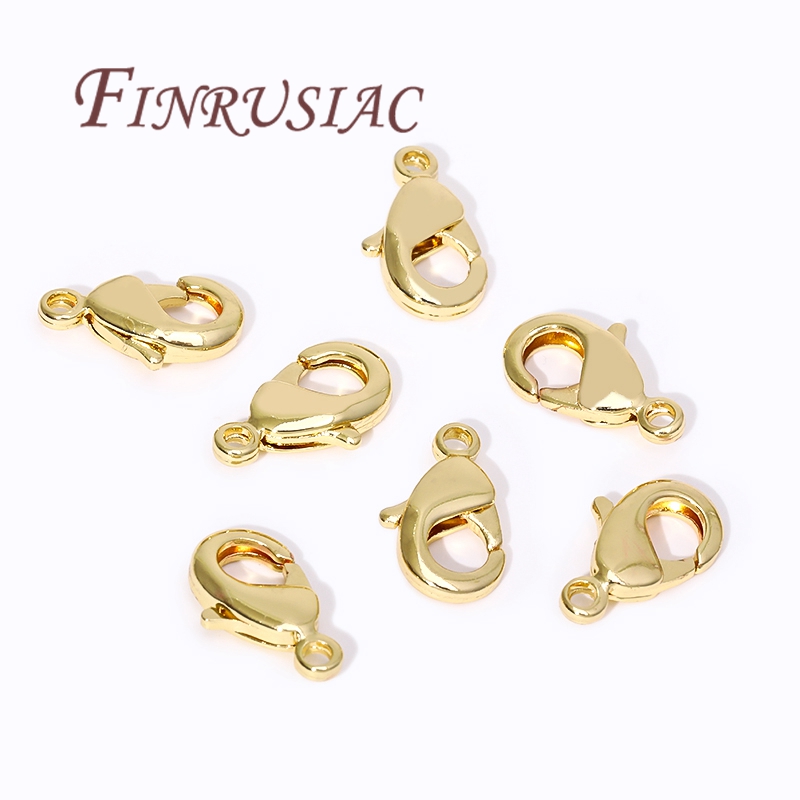 18K Gold Plated Lobster Clasps - Jewelry Making Gold avaliação e preço