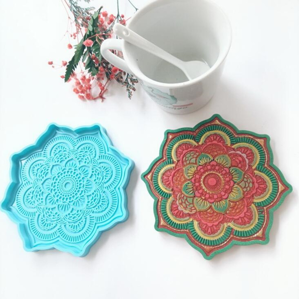Mandala Coaster Silicone Mold  - Jewelry Making Techniques avaliação e preço