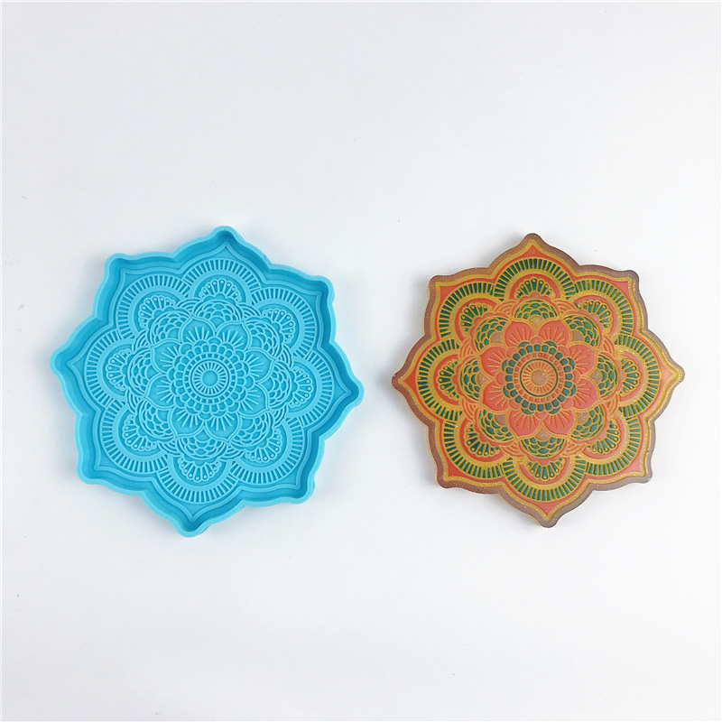 Mandala Coaster Silicone Mold  - Jewelry Making Techniques avaliação e preço