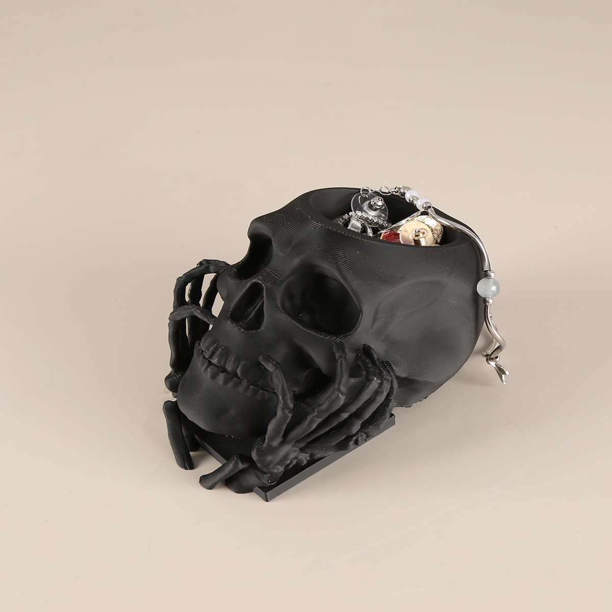 1 Piece Dark - style Skull wit - Jewelry Making Tray avaliação e preço