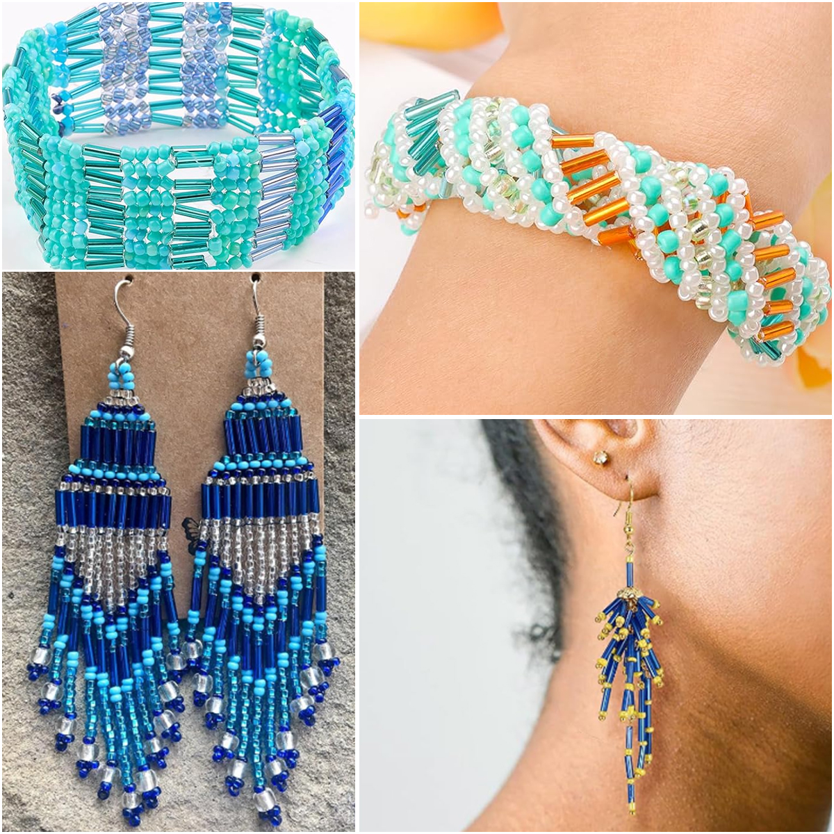 225pcs/lot Glass Seed Beads Co - Crimp Bead Tube avaliação e preço