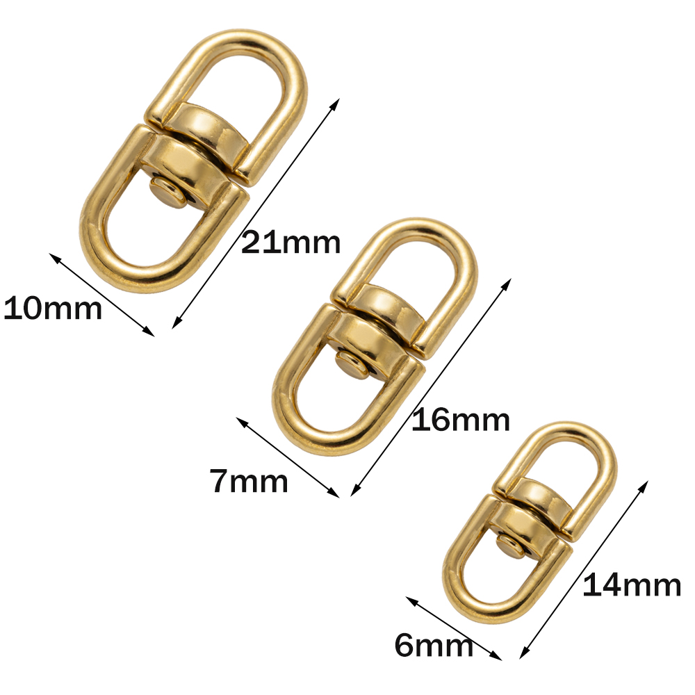 5Pcs Gold Stainless Steel Swiv - Jewelry Making Hoops avaliação e preço