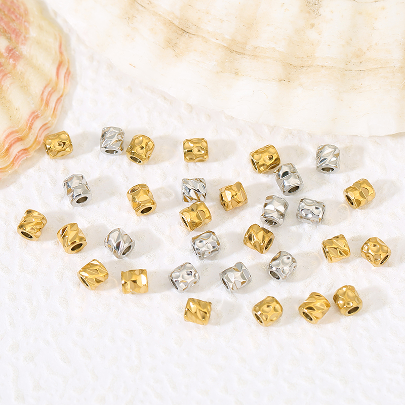 20pcs Stainless Steel PVD 18K  - Crimp Bead Tube avaliação e preço