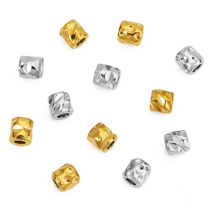 20pcs Stainless Steel PVD 18K  - Crimp Bead Tube avaliação e preço