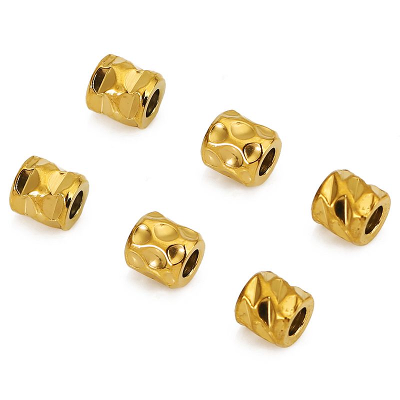 20pcs Stainless Steel PVD 18K  - Crimp Bead Tube avaliação e preço