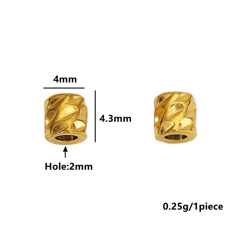 20pcs Stainless Steel PVD 18K  - Crimp Bead Tube avaliação e preço
