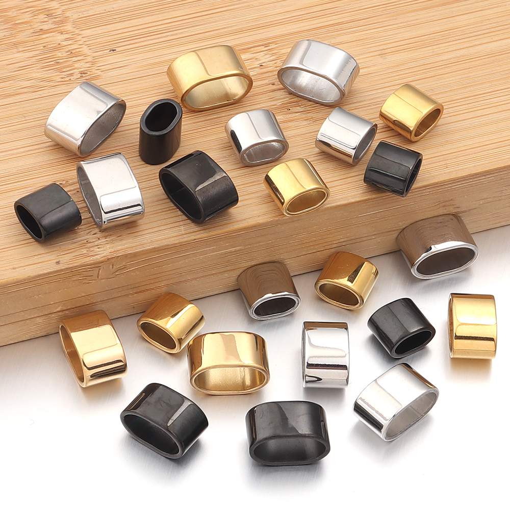 6pcs Flat Stainless Steel Tube - Jewelry Making Accessories avaliação e preço