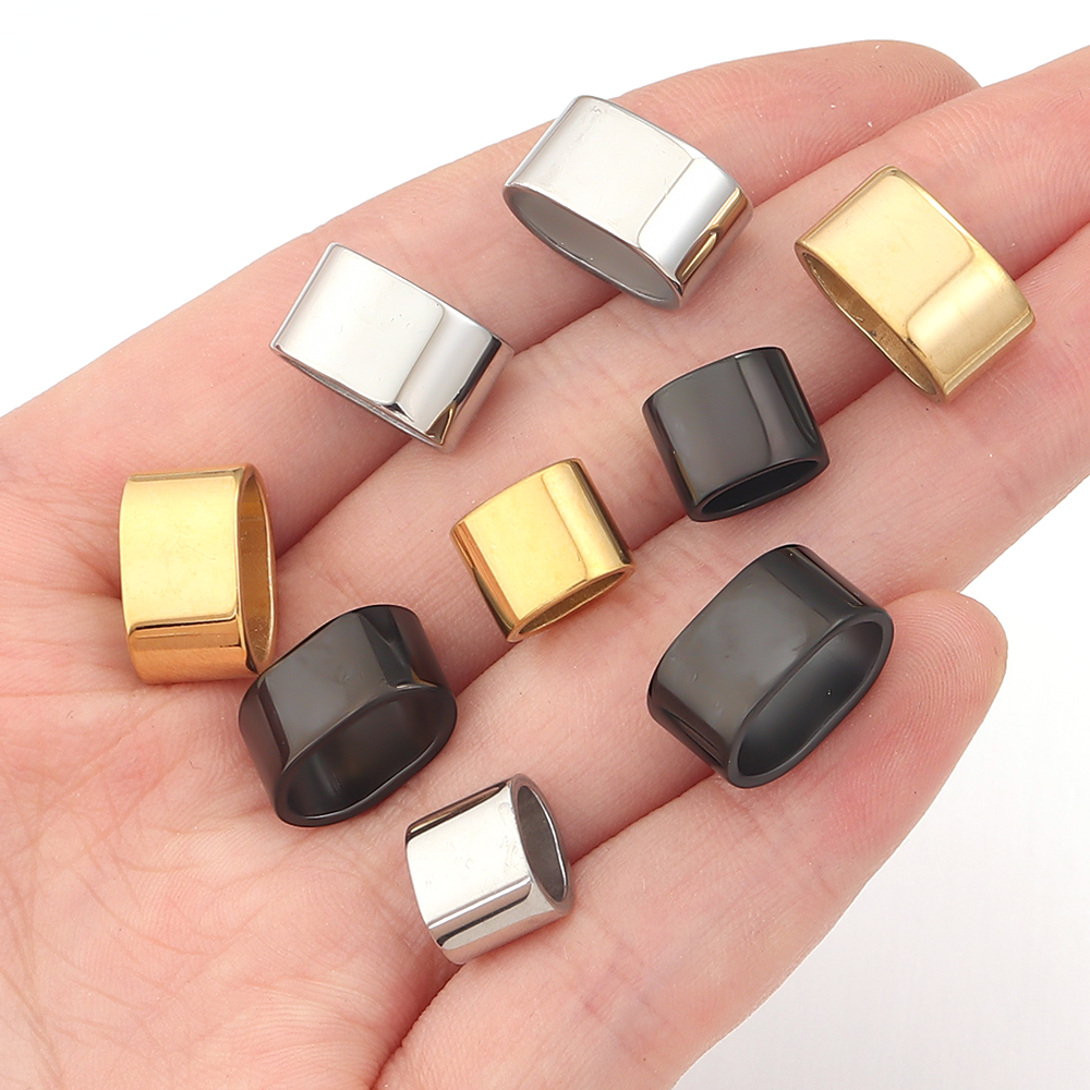 6pcs Flat Stainless Steel Tube - Jewelry Making Accessories avaliação e preço