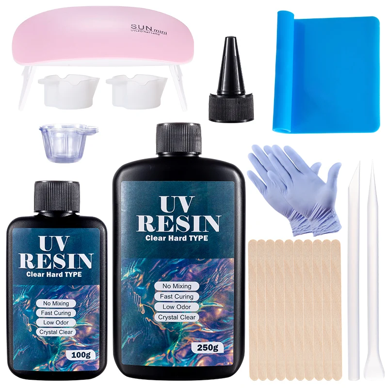 Hard UV Resin Glue Kit Fast Cu - Jewelry Making Techniques avaliação e preço