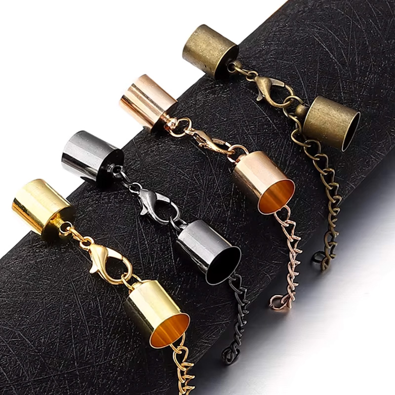 10Sets Leather Cord End Caps W - Jewelry Making Accessories avaliação e preço