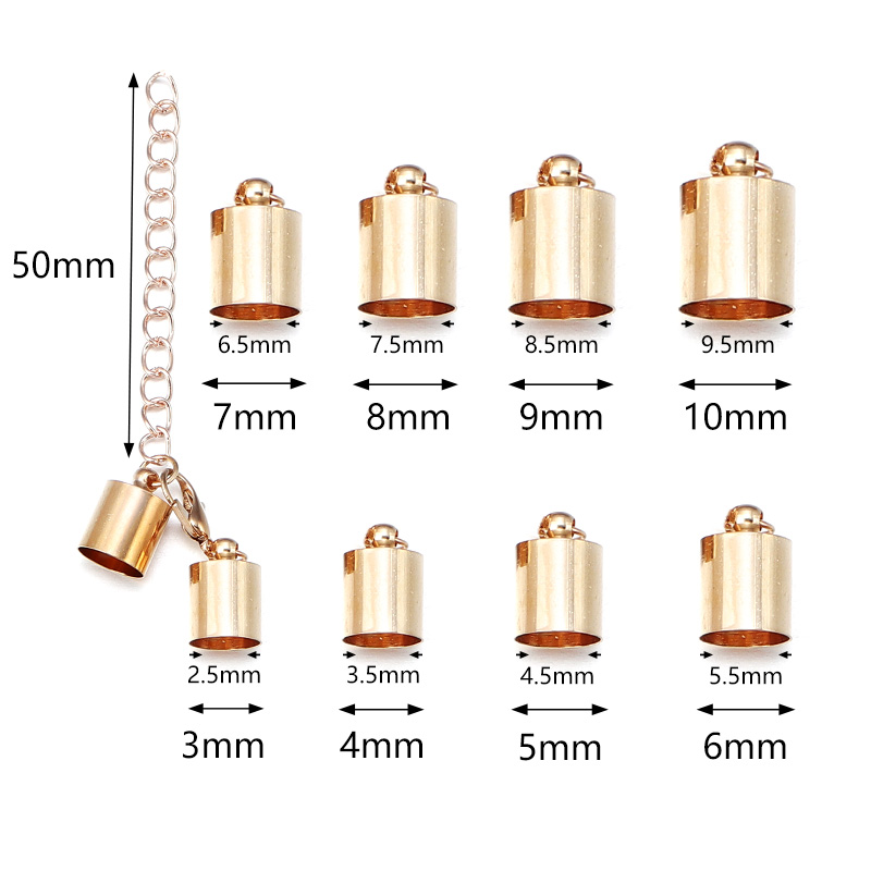 10Sets Leather Cord End Caps W - Jewelry Making Accessories avaliação e preço