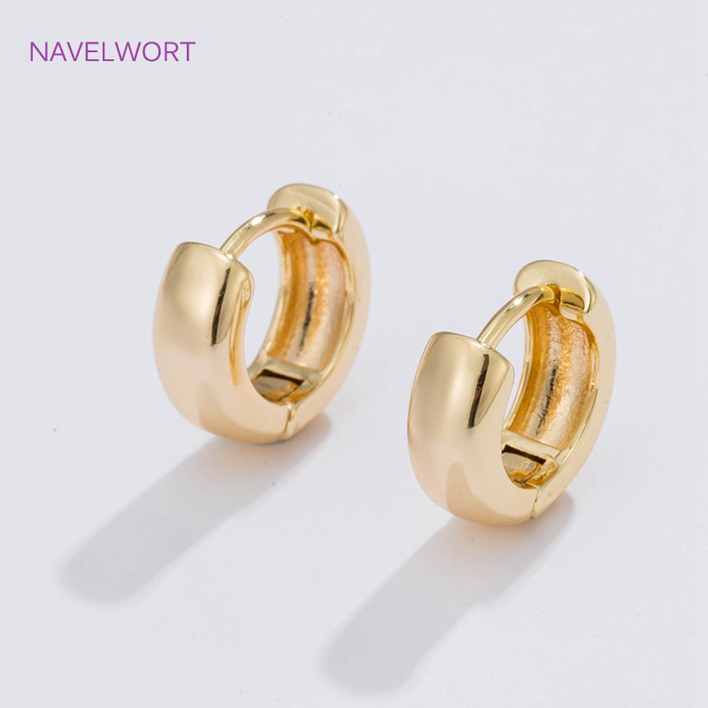 6 Sizes Gold Plated Circle Hoo - Jewelry Making Hoops avaliação e preço