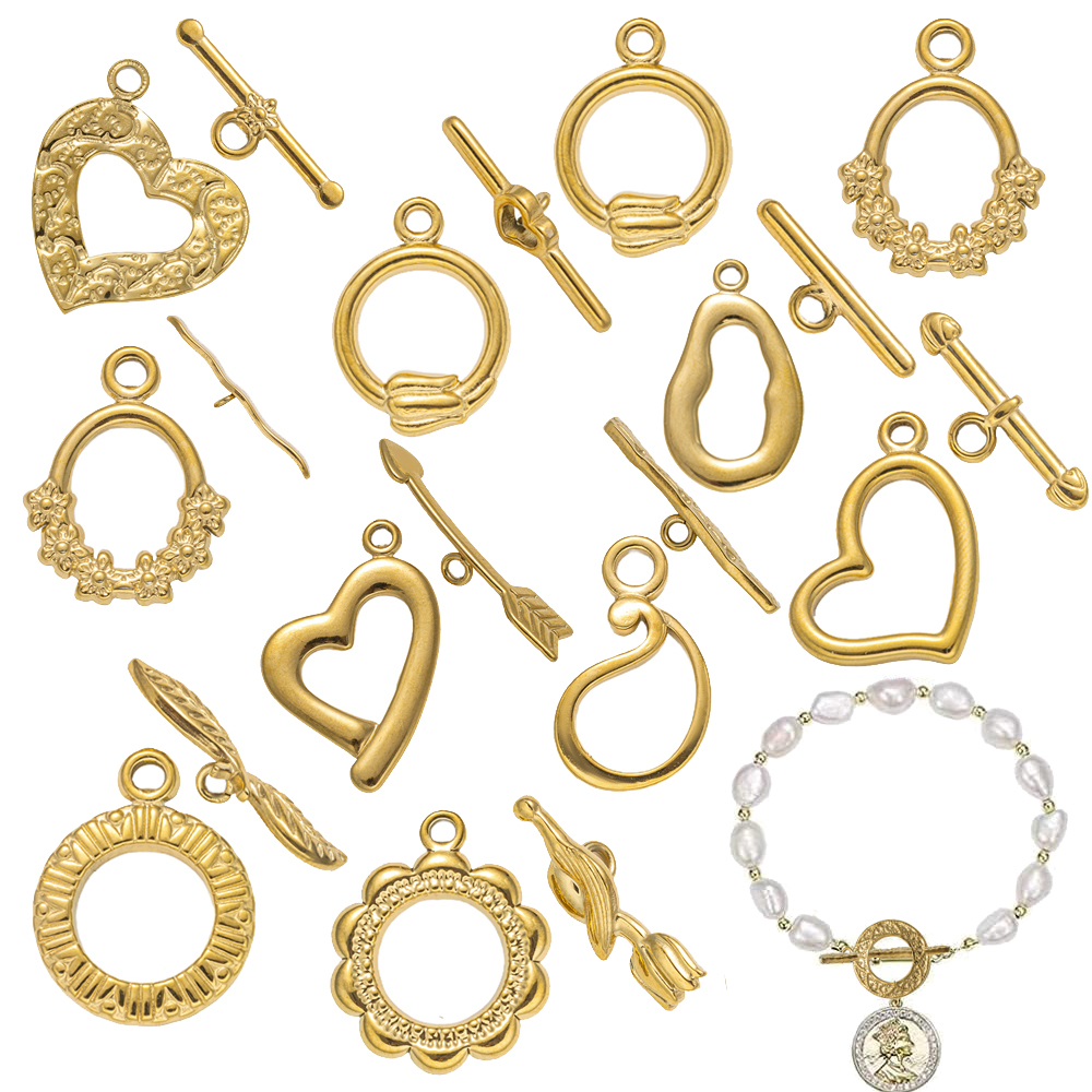 5 Sets Stainless Steel Toggle  - Jewelry Making Hoops avaliação e preço
