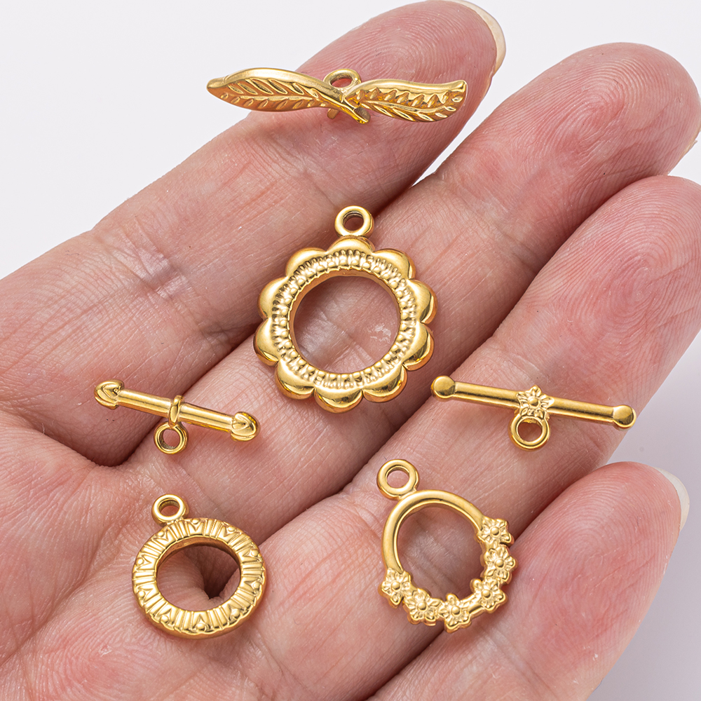 5 Sets Stainless Steel Toggle  - Jewelry Making Hoops avaliação e preço