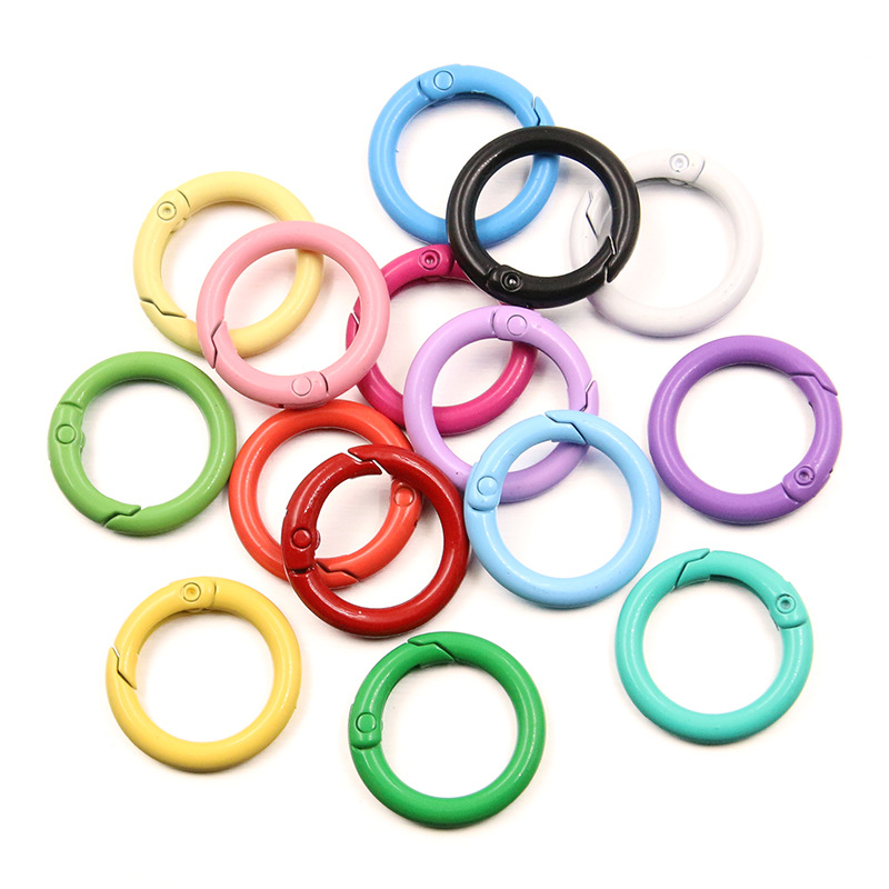 5-20pcs Colorful Spring O Ring - Jewelry Making Hoops avaliação e preço