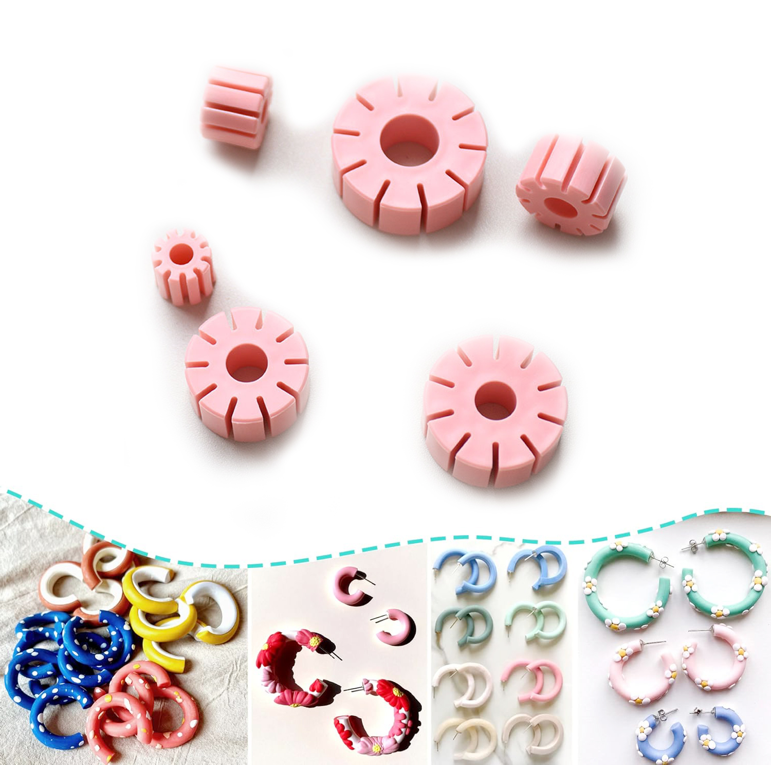 Polymer Clay Hoop Guide Cutter - Jewelry Making Guide avaliação e preço