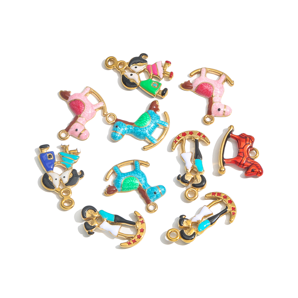 2pcs Stainless Steel Charm Cou - Jewelry Making For Couples avaliação e preço