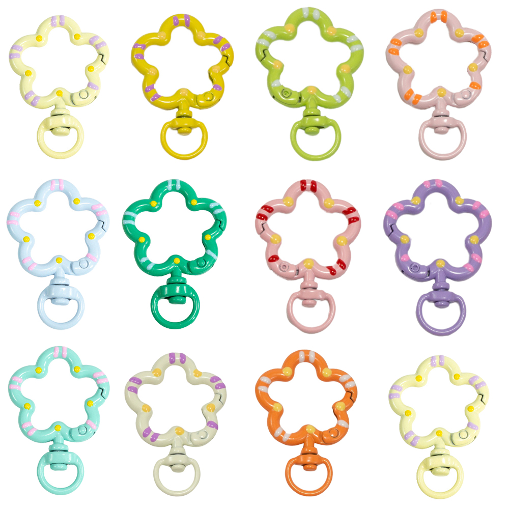 5pcs Flower Metal Lobster Claw - Jewelry Making Hoops avaliação e preço