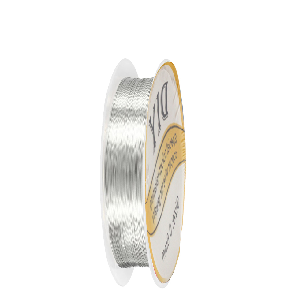 1Roll Silver Copper Wire 0.3/0 - Jewelry Making Wire avaliação e preço