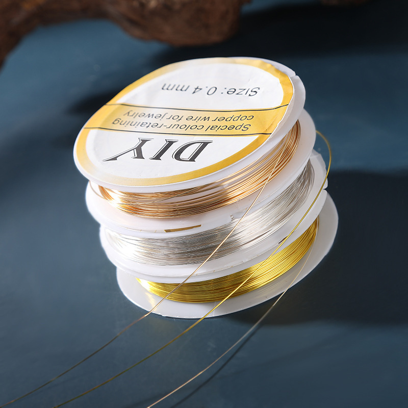 1Roll Silver Copper Wire 0.3/0 - Jewelry Making Wire avaliação e preço