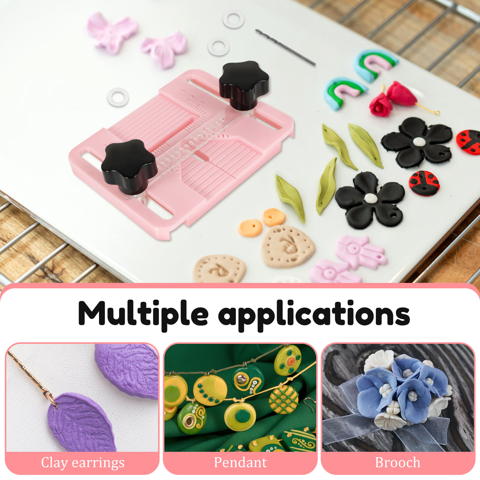 Polymer Clay Earring Drill Gui - Jewelry Making Guide avaliação e preço