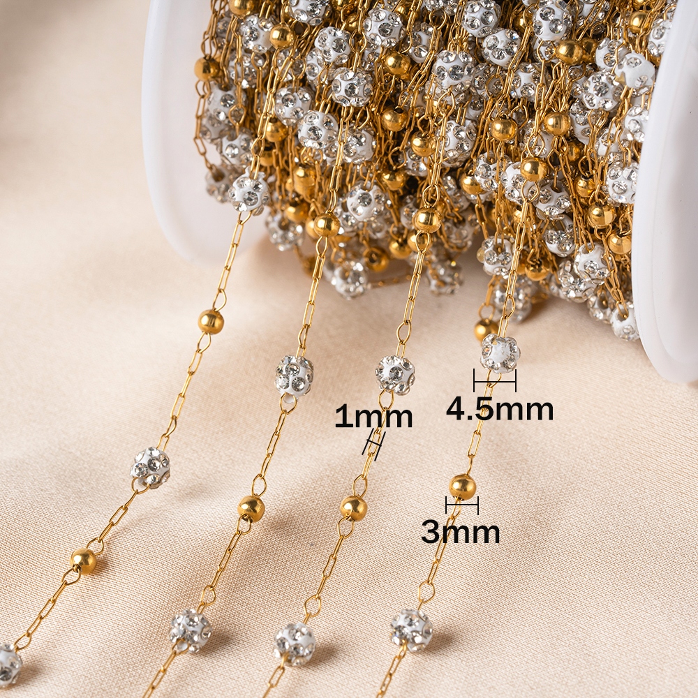 1meter Rhinestone Pave Disco B - Jewelry Making In Clay avaliação e preço