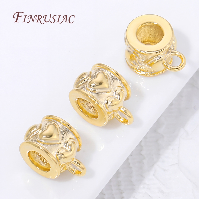 18K Gold Plated Pendant Bail C - Crimp Bead Tube avaliação e preço