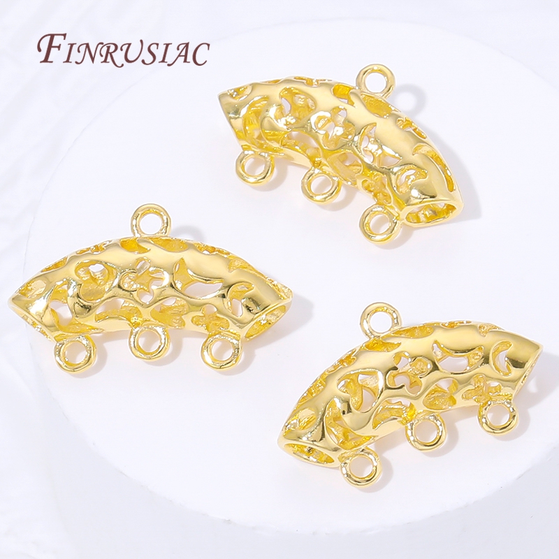 18K Gold Plated Pendant Bail C - Crimp Bead Tube avaliação e preço