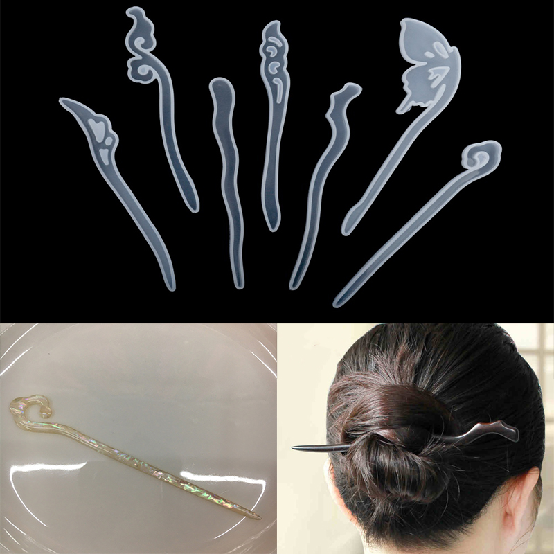 1Pcs Hairpin Hair Stick Silico - Jewelry Making Techniques avaliação e preço