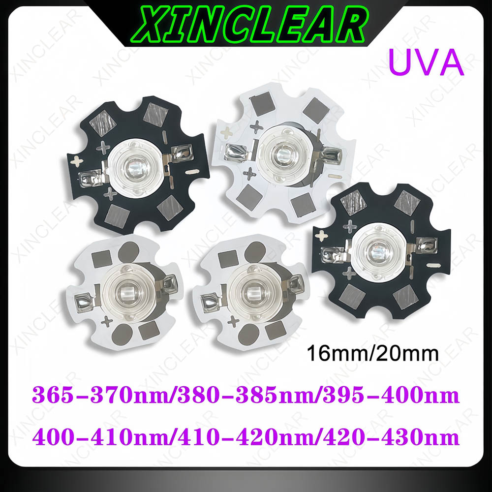 3W UVA LED Chips UVA 370nm 380 - Jewelry Making Board avaliação e preço