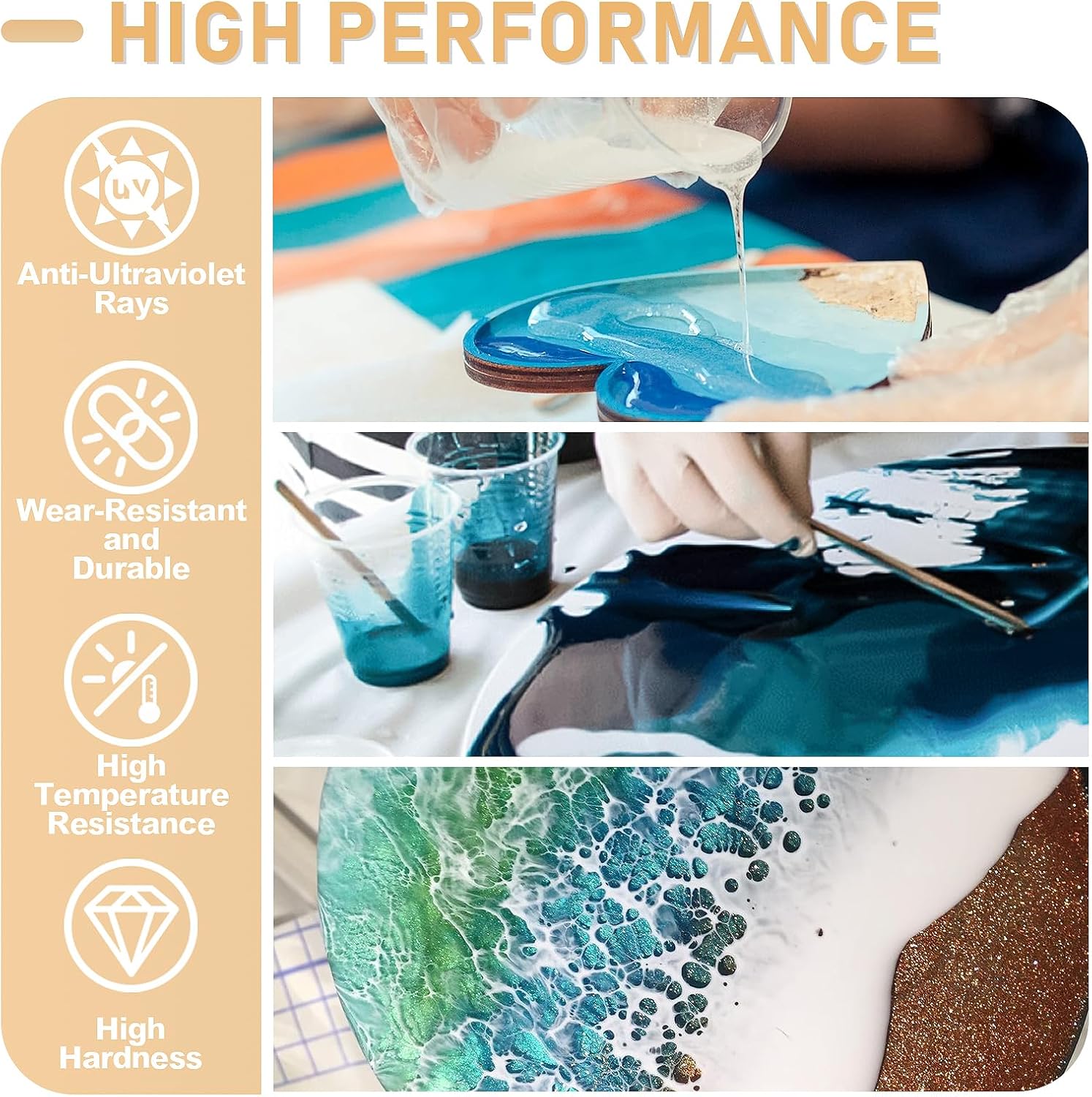 17.6oz/33.8oz AB Resin Epoxy G - Jewelry Making Board avaliação e preço