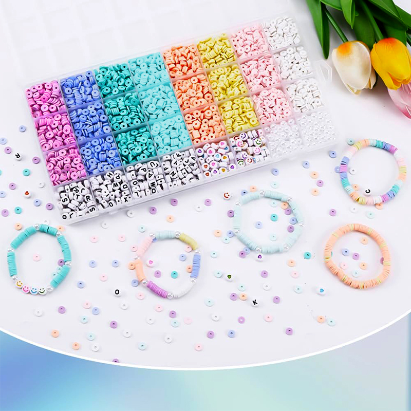Clay Beads Bracelet Making Kit - Jewelry Making In Clay avaliação e preço