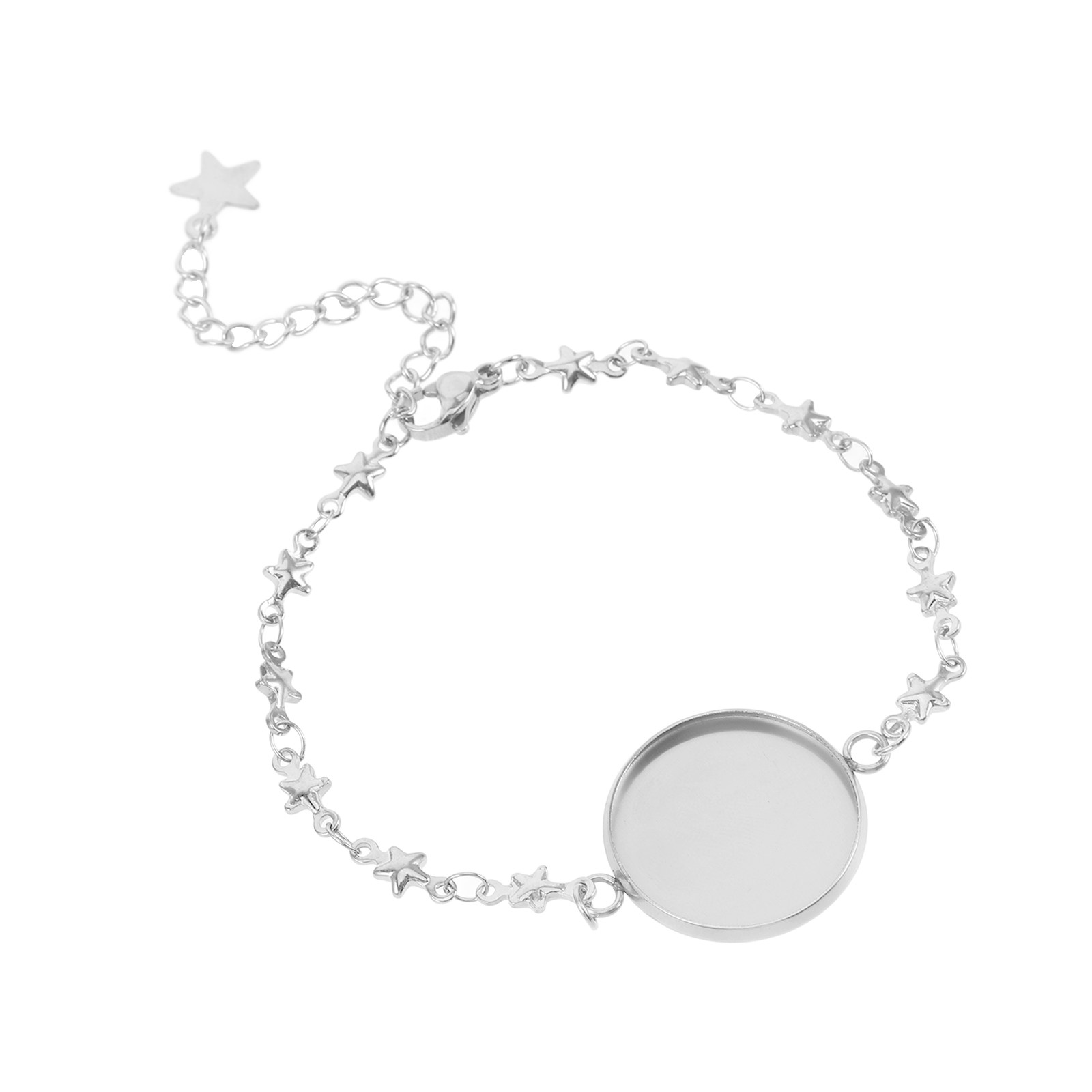 Star Bracelet Adjustable Chain - Jewelry Making Tray avaliação e preço