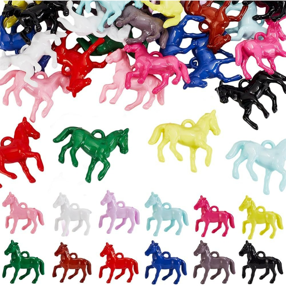 48pcs Opaque Acrylic Pendants  - Jewelry Making Diy Kit avaliação e preço