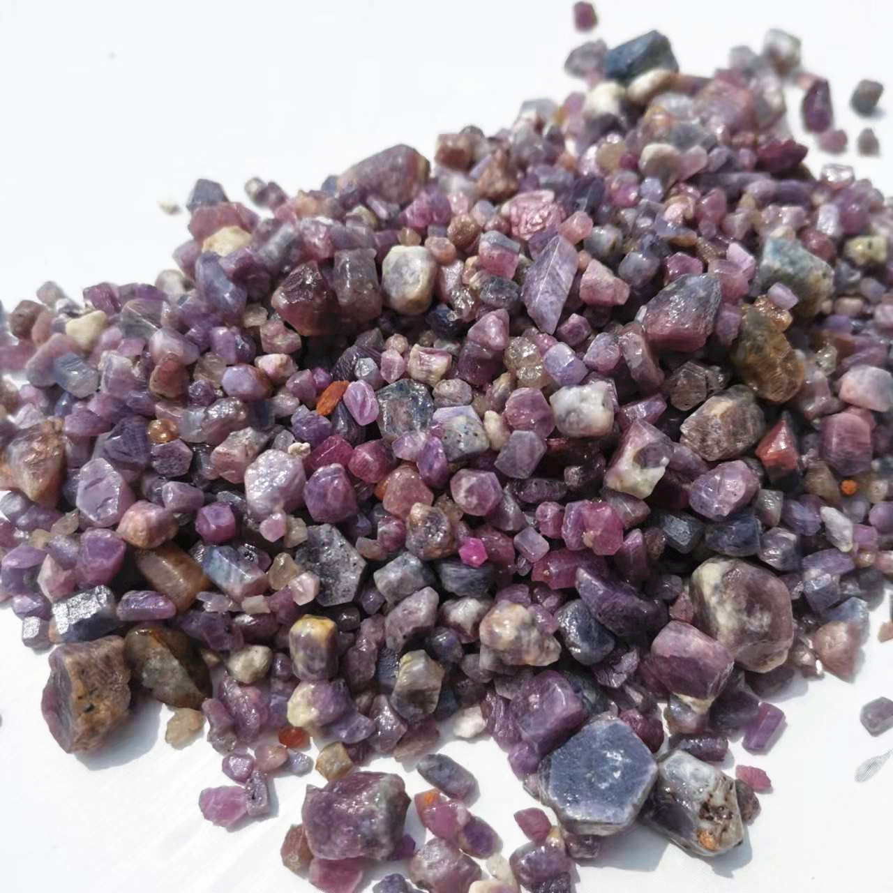 Natural Raw Purple Corundum st - Jewelry Making Raw Materials avaliação e preço