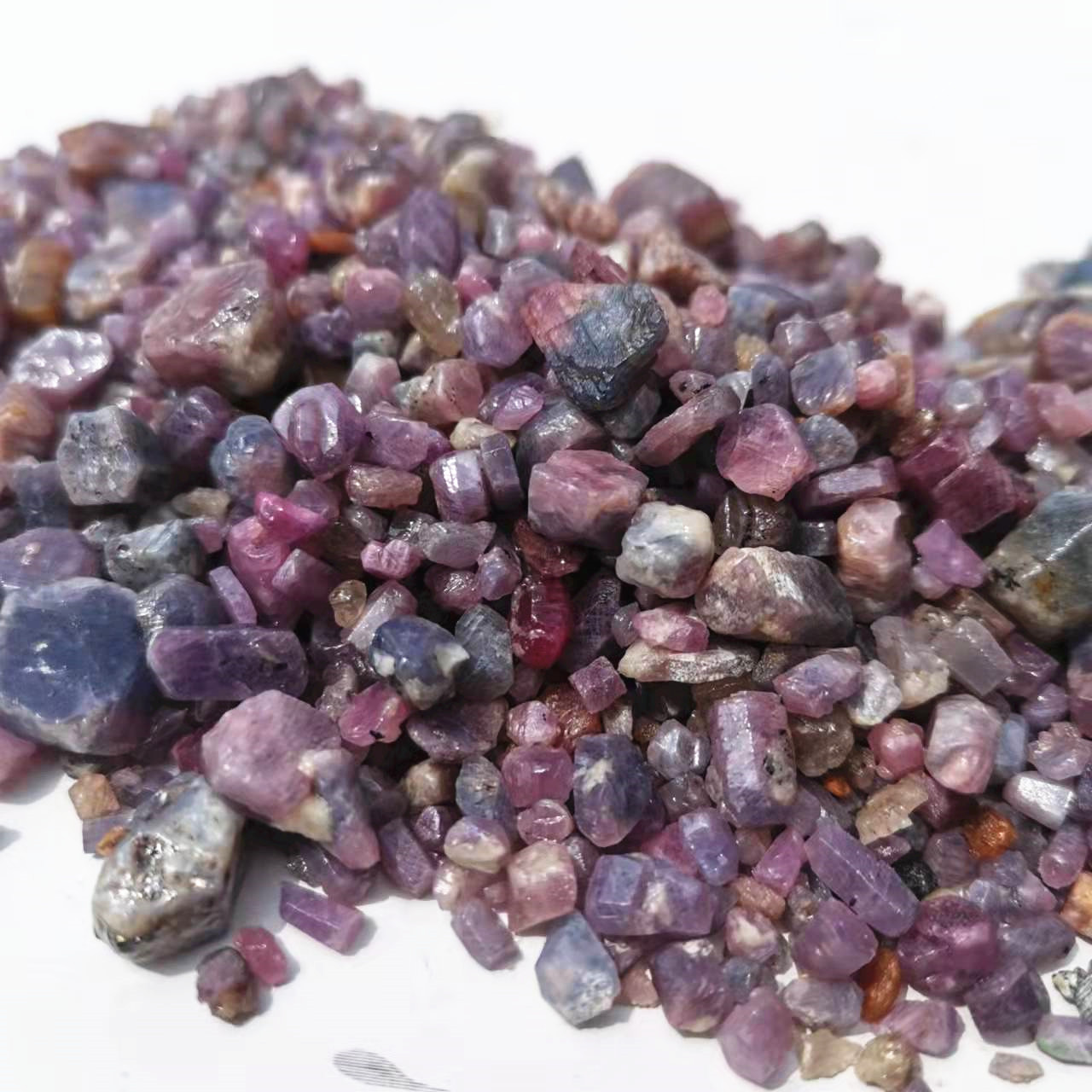 Natural Raw Purple Corundum st - Jewelry Making Raw Materials avaliação e preço