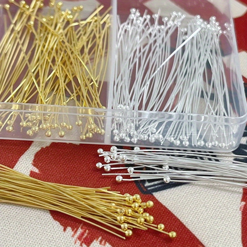 200pcs Copper Ball Pins Assort - Jewelry Making Diy Kit avaliação e preço