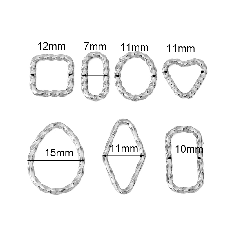 10pcs Stainless Steel Closed T - Jewelry Making Looper Tool avaliação e preço