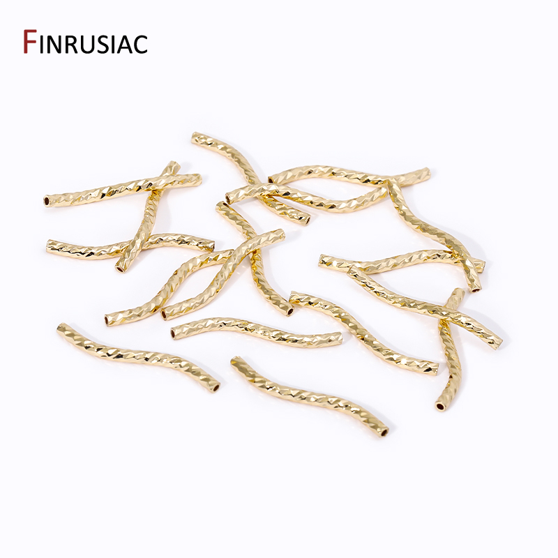 14/18K Gold Plated Brass 20/30 - Crimp Bead Tube avaliação e preço