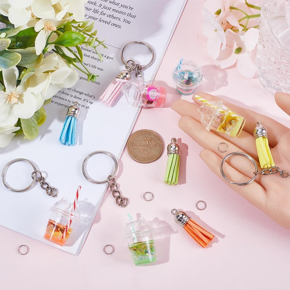 35Pcs DIY 5 Sets Bubble Tea Ke - Jewelry Making Diy Kit avaliação e preço