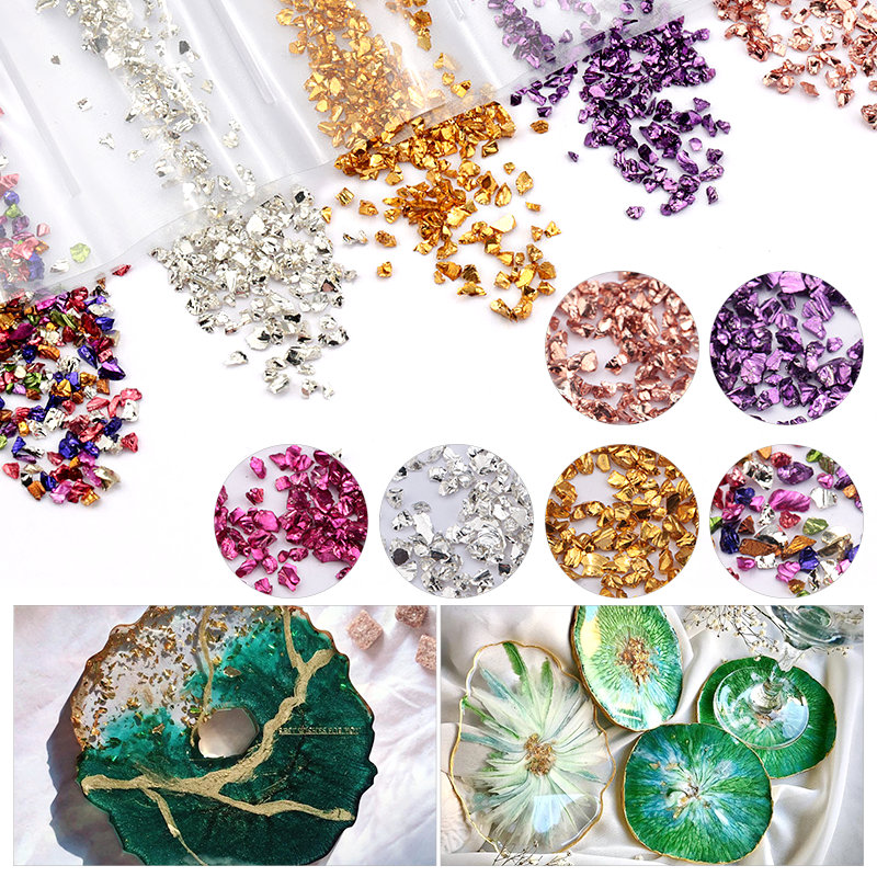 Epoxy Resin Colorful Metallic  - Jewelry Making Techniques avaliação e preço