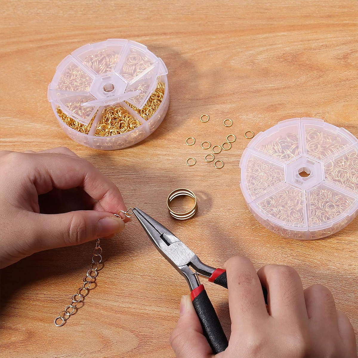 Iron Alloy Jump Rings 4-10mm 8 - Jewelry Making Diy Kit avaliação e preço