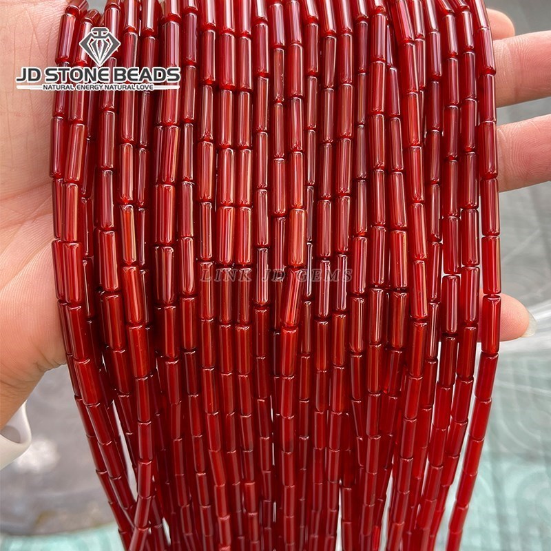 4*13mm Natural Agate Aventurin - Crimp Bead Tube avaliação e preço