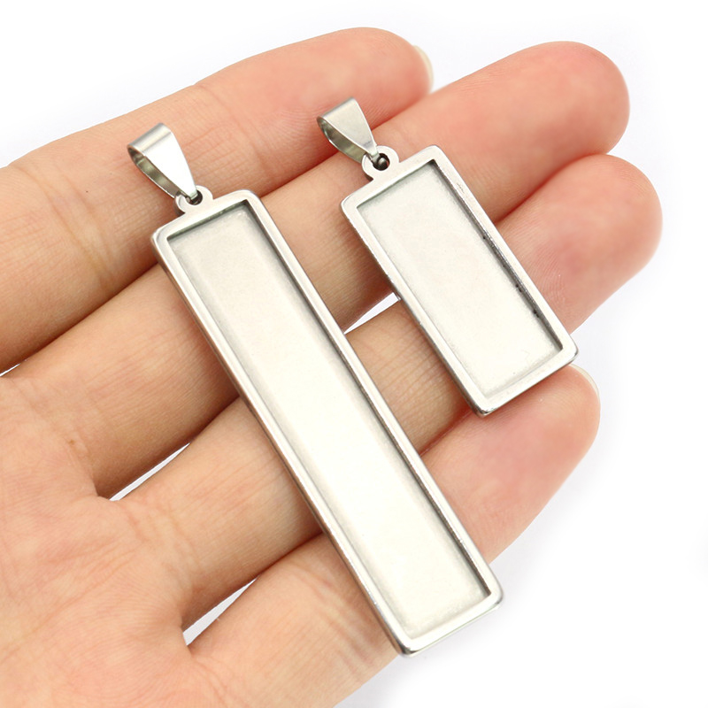 5-10pcs Stainless Steel Rectan - Jewelry Making Tray avaliação e preço
