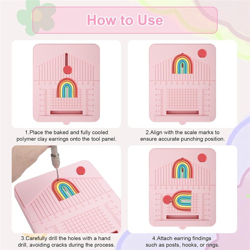 A11E-Polymer Clay Earring Dril - Jewelry Making Guide avaliação e preço
